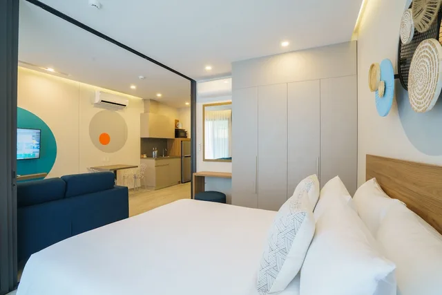شقة بسرير كوين بشرفة بغرفة نوم واحدة، HOMA Phuket Town 2/4