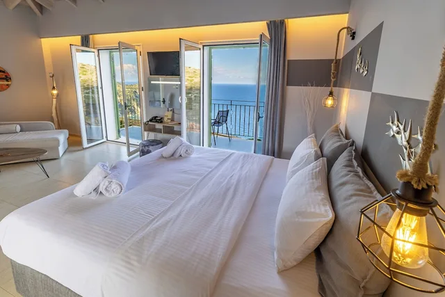 جناح تنفيذي بسريرين منفصلين بإطلالة على البحر، Petani Bay Hotel 6/10