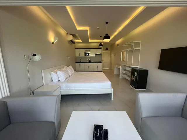 استوديو بإطلالة على البحر، منتجع شاطئ النخيل(Palm Beach Resort) 5/7