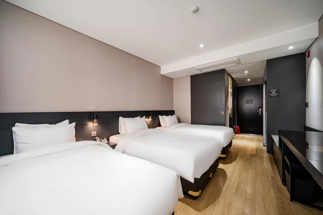 غرفة ثلاثية بثلاثة أسرّة، Rivertain Hotel Gyeongju 1/2