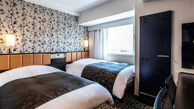 Standard, Twin Beds, Night View, High Floor، APA Hotel & Resort Ryogoku Eki Tower 1/1
