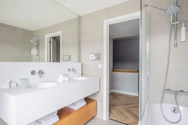 شقة بسريرين مزدوجين بشرفة بغرفتي نوم، Marriott Executive Apartments Brussels, European Quarter 6/9