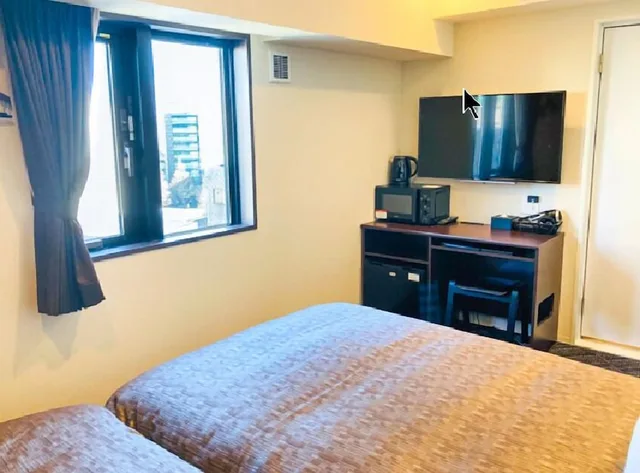 غرفة بزنس بسريرين منفصلين، Hotel Livemax Sendai Hirose-dori 1/5