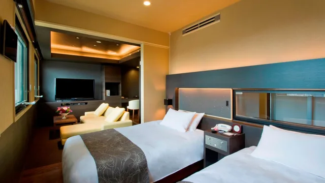 غرفة بريميوم بسريرين منفصلين، Karasuma Kyoto Hotel 1/1