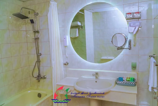 غرفة ديلوكس بسريرين منفصلين، Manama Tower Hotel 3/3