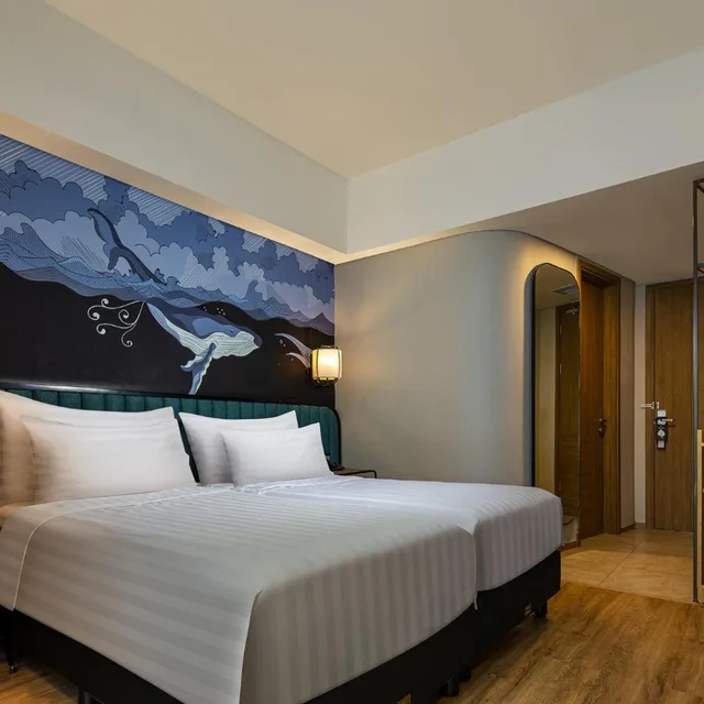 غرفة ديلوكس بسرير فردي، Luminor Hotel Purwokerto 1/5