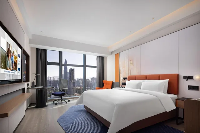 غرفة بسرير كوين بإطلالة على المدينة، Hampton by Hilton Shenzhen Futian Huaqiangbei 1/1