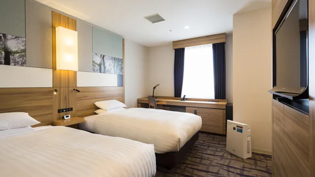 غرفة قياسية مفردة بسريرين منفصلين للمدخنين، Jr East Hotel Mets Kokubunji 1/1