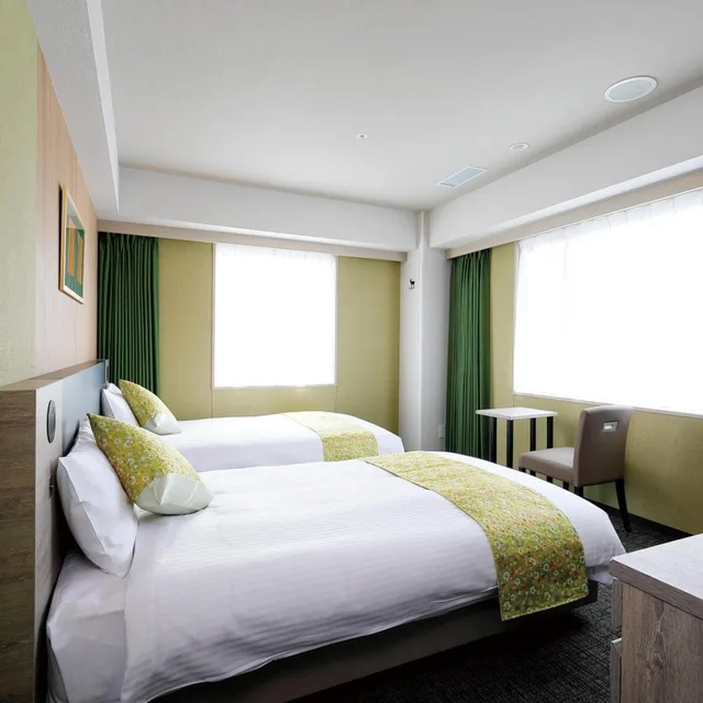 غرفة ديلوكس ركنية بسريرين منفصلين للمدخنين، Daiwa Roynet Hotel Nara Ex Daiwa Royal Hotel D Premium Nara 1/1