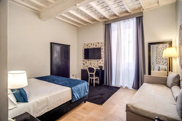 غرفة سوبيريور بسرير مزدوج، Relais Fontana di Trevi 3/10