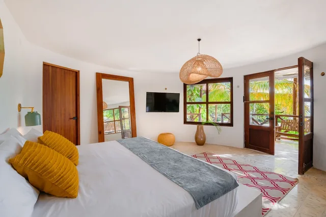 جناح بريميير بسرير كينج بإطلالة على البحيرة بشرفة، Azulea Hotel and Spa Bacalar 2/8