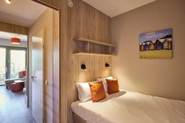 استوديو عائلي بسرير مزدوج وسرير بطابقين، Holiday Suites Westende 1/10