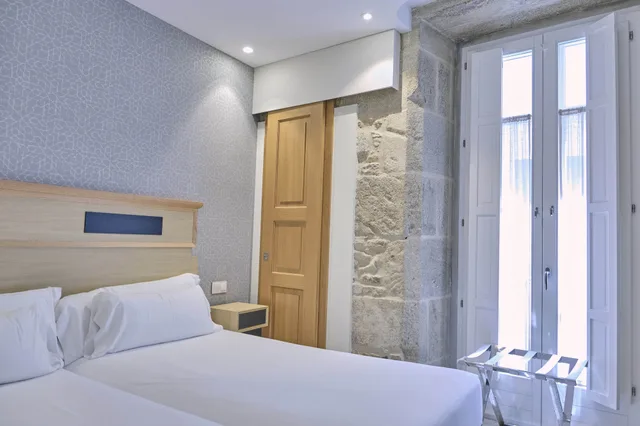 غرفة بسريرين منفصلين، Hotel Praza Quintana 1/10