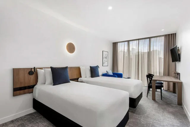 شقة متصلة بسريرين كينج بغرفتي نوم، Adina Apartment Hotel Melbourne Southbank 4/8
