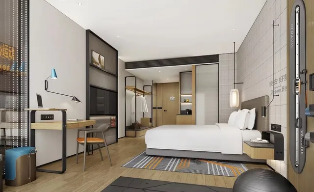 غرفة بريميوم بسرير كينج بإطلالة على المدينة، Even Hotels Shenzhen Nanshan 5/7