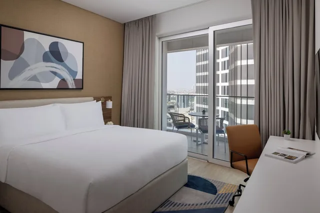 2 Bedrooms, Single Bed, Burj Khalifa View, Kitchen، Staybridge Suites Dubai Business Bay 1/4