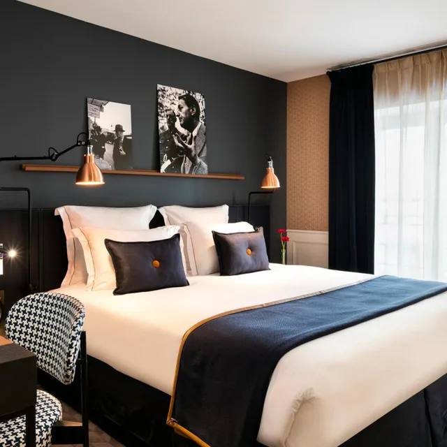 غرفة سوبيريور بسرير كينج، Hotel Square Louvois 3/5