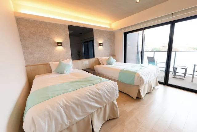 Universal, Twin Beds, 2 Futon Beds، Livemax Resort Miyahama Onsen Ocean 1/4
