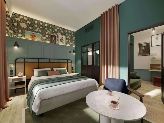 غرفة كلاسيكية بسرير كوين، Square Lodge Hotel La Roche sur Yon - Handwritten Collection 2/5