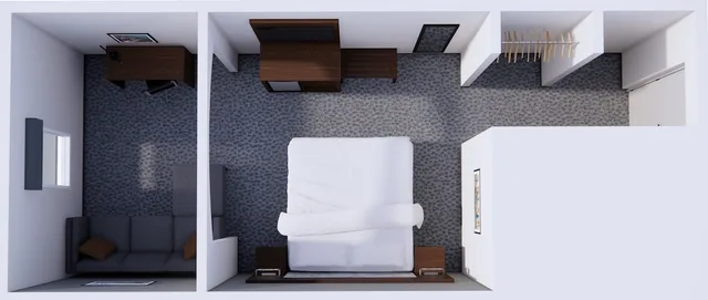 جناح بسرير كينج مع أريكة، Quality Suites Austin South St. Elmo District 5/5
