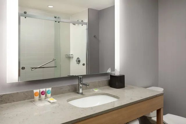 غرفة بسرير كينج بإطلالة على المدينة مع أريكة، Hyatt Place Virginia Beach Oceanfront 5/6