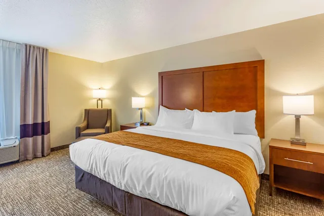 غرفة بسرير مزدوج، Comfort Inn DeKalb - University Area 1/1