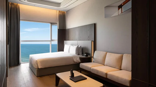 غرفة بسرير كوين لذوي الإعاقة، Mer de l'aube Hotel 1/1