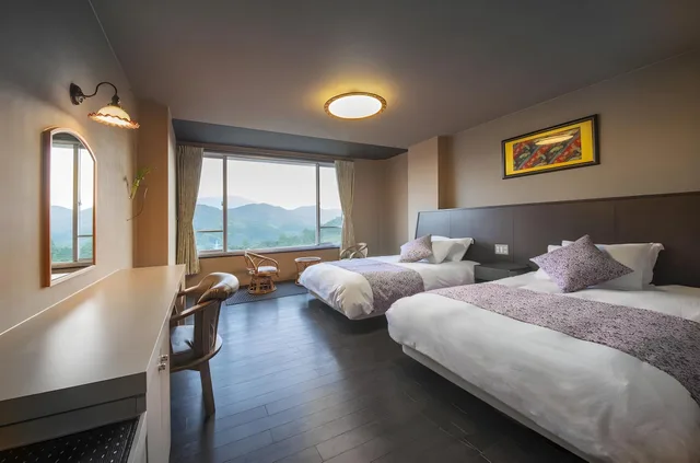 Western, 2 Double Beds, Mountain Side، Ryoso Umi-no-Chou 1/1