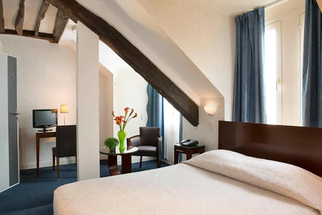 غرفة اقتصادية بسرير مزدوج، Hotel Du Printemps 1/3