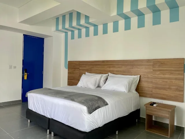 غرفة بسرير مزدوج بإطلالة على البحر بشرفة، 3H Hotel Rodadero Santa Marta 3/6