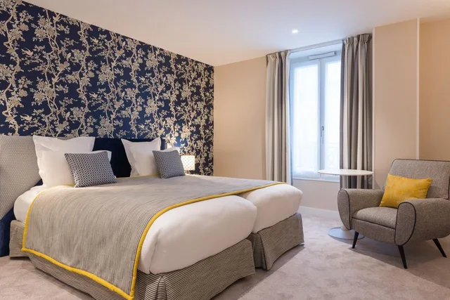 غرفة قياسية بسريرين منفصلين، Hotel Le Mareuil 2/10