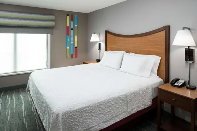 جناح بسرير كينج بغرفة نوم واحدة مع أريكة بحوض جاكوزي، Hampton Inn And Suites Chicago North Shore 2/4