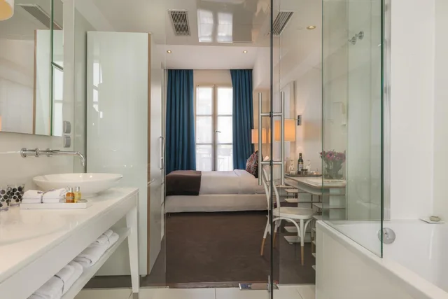 غرفة حصرية بسرير مزدوج، Le Placide Saint Germain Hotel 1/1