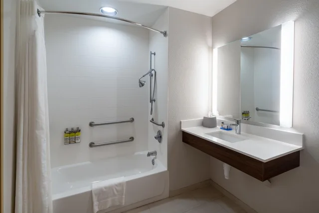 غرفة قياسية بسرير كينج بحوض استحمام لذوي الإعاقة، Holiday Inn Express Hotel Suites Talladega 5/5