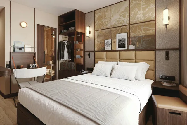 غرفة ديلوكس بسرير كوين بإطلالة على المدينة، Paris Gare du Nord La Fayette Hotel 1/4