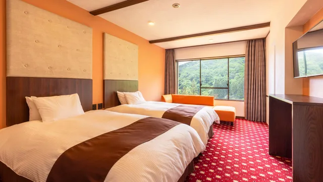 Renovated, Twin Beds, Mountain View، HANAMAKI ONSEN HOTEL KOYOKAN 1/1