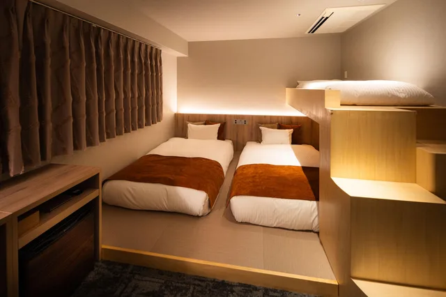 غرفة ديلوكس بثلاثة أسرّة، R Hotel Namba South 1/1