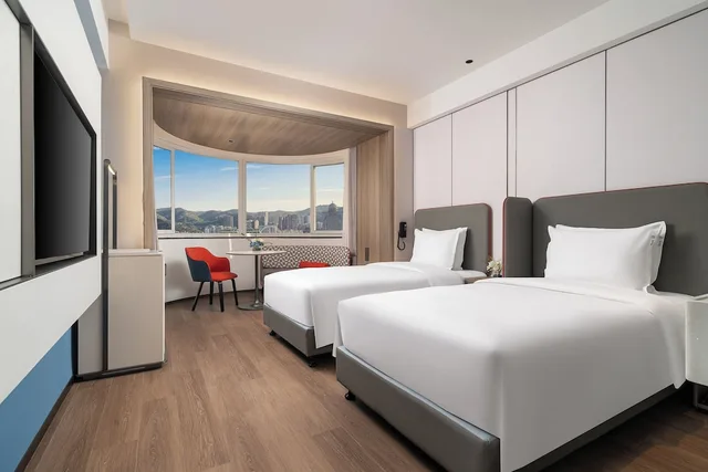 غرفة قياسية بسرير كينج بإطلالة على المدينة، Holiday Inn Express XIAMEN LUSHAN 2/8