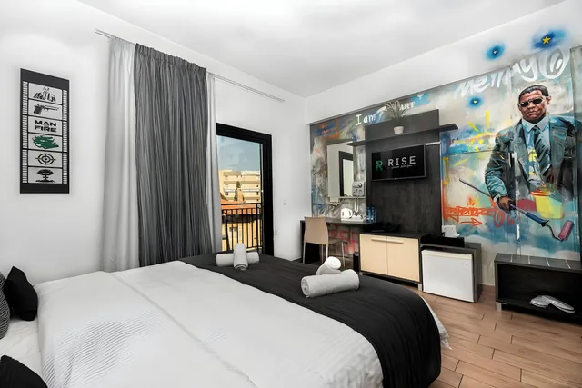 غرفة ديلوكس مفردة بسرير مزدوج، Rise Street Art Hotel 8/9