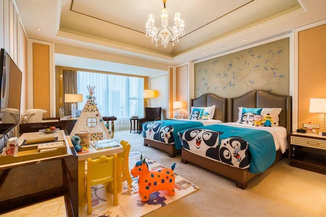 غرفة عائلية بسريرين منفصلين، Suqian Hengli International Hotel 1/1