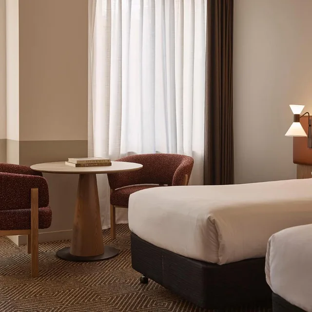 غرفة ديلوكس بسريرين منفصلين، Flagstaff Gardens Hotel 3/4