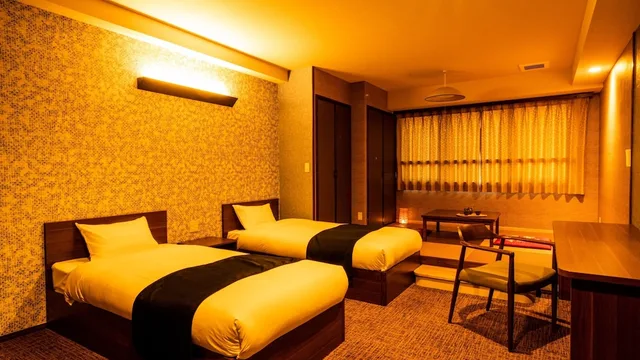 Japanese Western, Standard, Twin Beds, 2 Futon Beds, No Bathroom، Ooedo Onsen Monogatari Unzen Toyokan 2/2