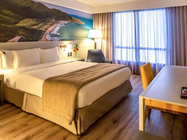 غرفة سوبيريور بسرير كينج بإطلالة جزئية على البحر، Novotel Florianopolis 2/3