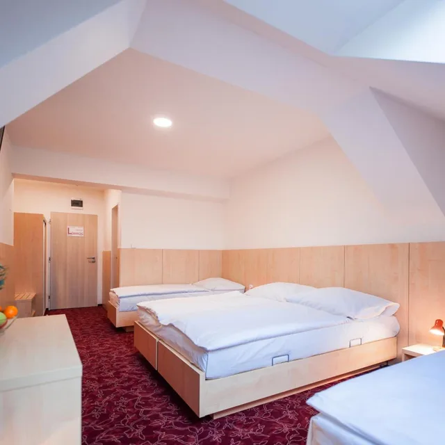 غرفة اقتصادية رباعية بسرير فردي، Hotel Pivovar 7/10