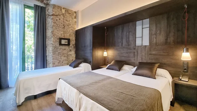 Exterior, Comfort, Triple, Twin Beds, Square or Street View, Sofa, Sant Agusti Hotel 1/2