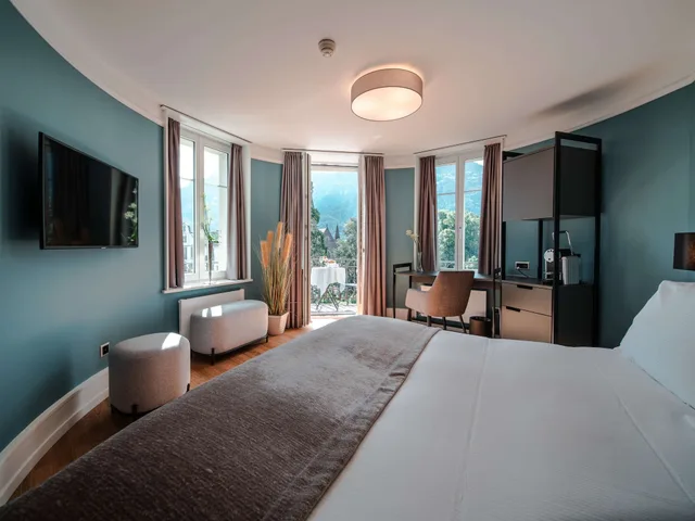 Modern, Twin Beds, No Balcony، Hotel Royal St Georges Interlaken MGallery 10/10