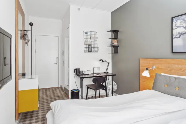 غرفة صغيرة بسرير مزدوج، Ibsens Hotel 5/6
