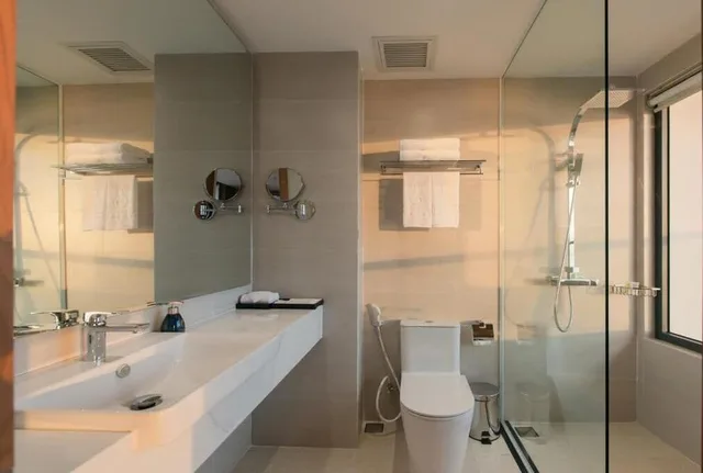 غرفة تنفيذية بإطلالة على البحيرة بغرفة نوم واحدة مفردة بسريرين منفصلين، Luang Prabang Oasis Villa Namnuea 4/4