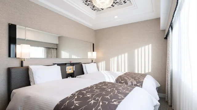 غرفة ديلوكس بسريرين منفصلين في طابق مرتفع، APA Hotel Takaoka Ekimae 2/2