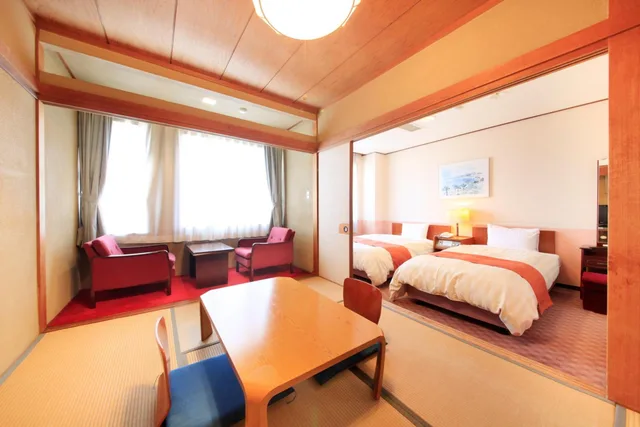 غرفة بسريرين منفصلين للمدخنين، Fuji Green Hotel 1/2